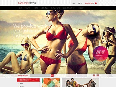 Fashionpress Free Psd